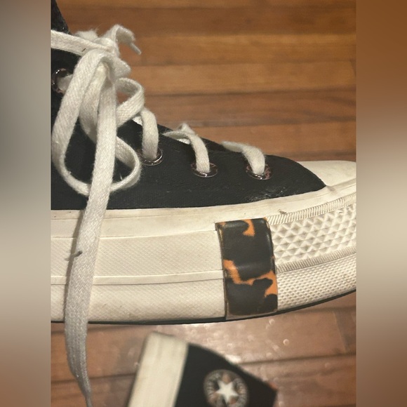 Converse Chuck Taylor All Star Tortoise High Lift Platform Black A05257C Sz 6.5 - Picture 11 of 16